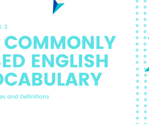 English Vocabulary 600 Words and Sentences Level 1