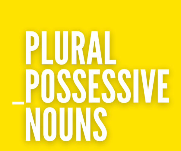 What are Plural Possessive Nouns and a Practice Test